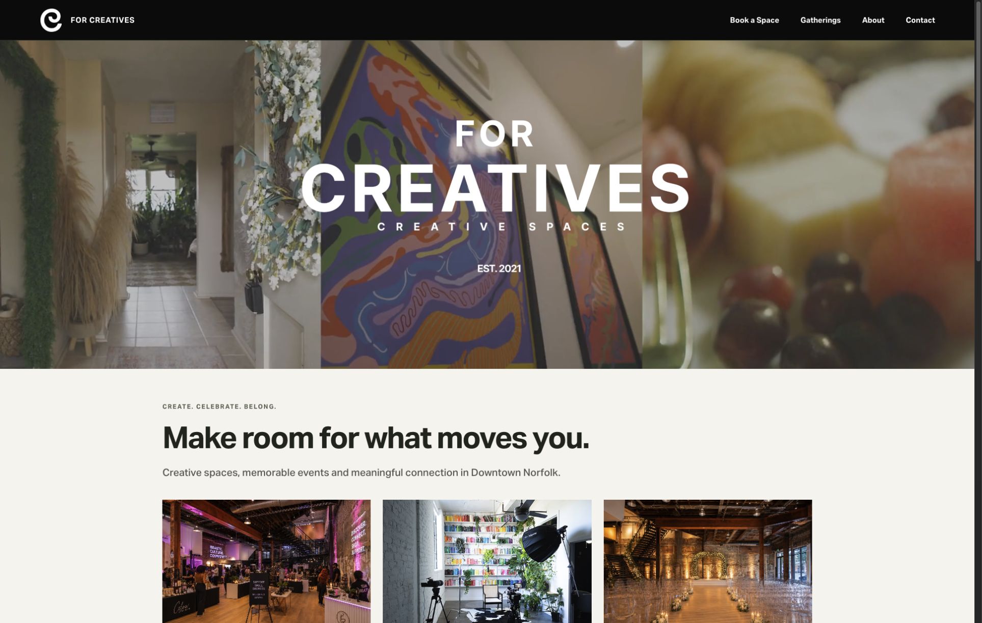 For Creatives redesigned website